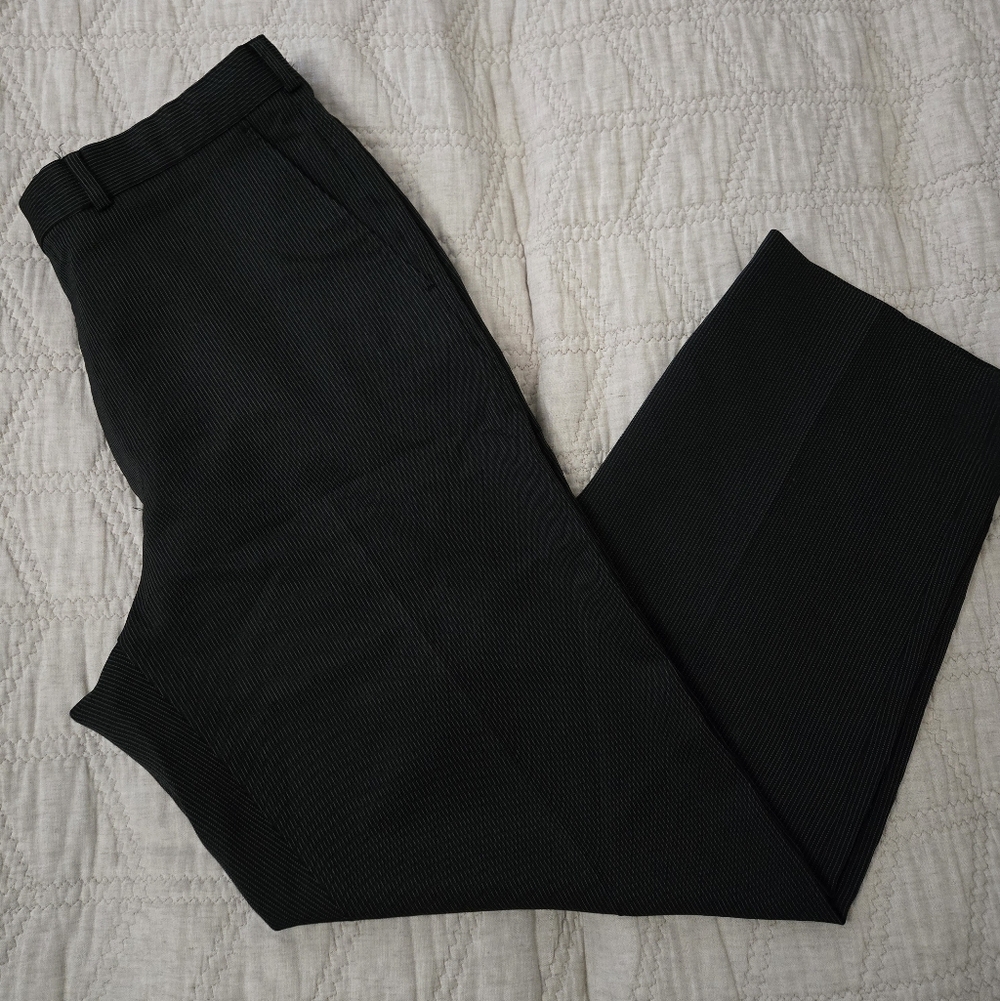 Alfani Black Pinstripe Dress Pants for Men 34x30